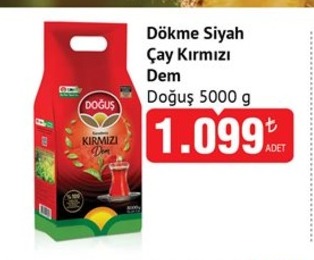 Doğuş Dökme Siyah Çay Kırmızı Dem 5000 G