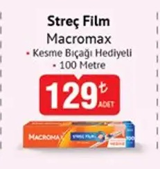 Streç Film 100 Metre