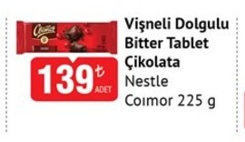 Nestle Çoı'Mor Vişneli Dolgulu Bitter Tablet Çikolata 225 G