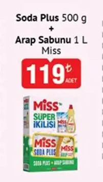 Soda Plus 500G + Arap Sabunu 1L Miss