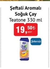 Teatone Şeftali Aromalı Soğuk Çay 330Ml