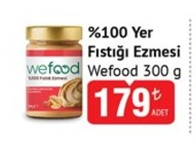 Wefood %100 Yer Fıstığı Ezmesi 300G
