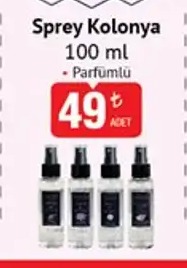 Sprey Kolonya 100Ml - Parfümlü