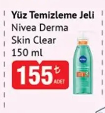 Yüz Temizleme Jeli Nivea Derma Skin Clear 150 Ml