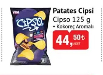 Cipso Patates Cipsi Kokoreç Aromalı 125 G