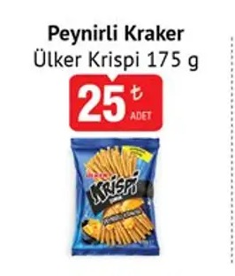 Peynirli Kraker Ülker Krispi 175 G