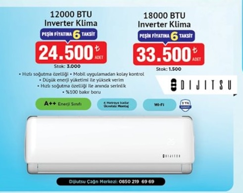 Dijiutsu 12000 Btu Inverter Klima