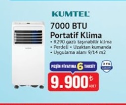 Kumtel 7000 Btu Portatif Klima