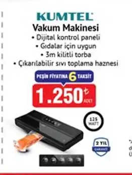 Kumtel Vakum Makinesi