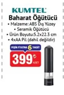 Kumtel Baharat Öğütücü