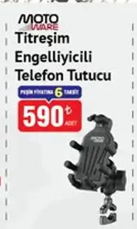 Moto Ware Titreşim Engelliyici Telefon Tutucu