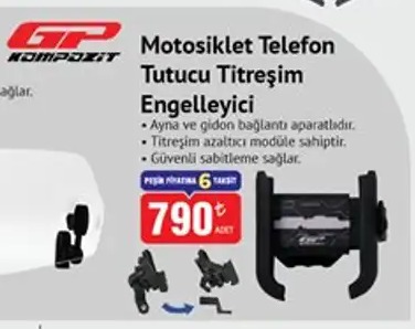 Gpk Kompozit Motosiklet Telefon Tutucu Titreşim Engelleyici