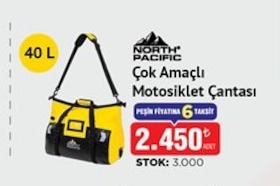 North Pacific Çok Amaçlı Motosiklet Çantası 40 L