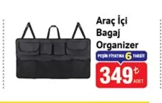 Araç İçi Bagaj Organizer