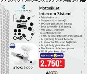 Prolone Motosiklet İntercom Sistemi