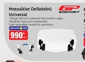 Giposit Motosiklet Deflektörü Universal