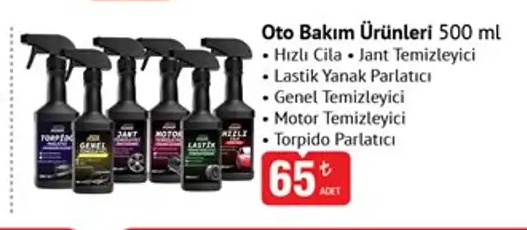 Oto Bakım Ürünleri 500 Ml