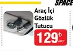 Araç İçi Gözlük Tutucu