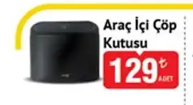 Araç İçi Çöp Kutusu