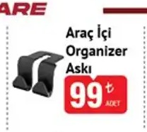 Araç İçi Organizer Askı