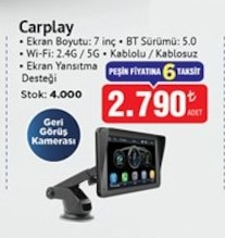 Carplay Geri Görüş Kamerası Adet