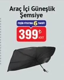 Araç Içi Güneşlik Şemsiye Adet