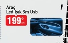 Araç Led Işık 3M Usb