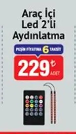 Araç İçi Led 2'Li Aydınlatma
