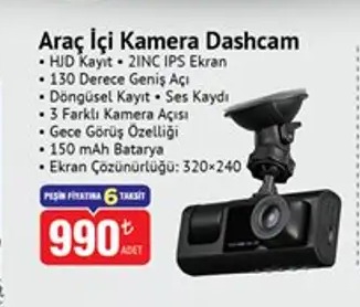 Araç İçi Kamera Dashcam
