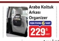 Araba Koltuk Arkası Organizer