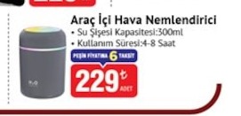 Araç İçi Hava Nemlendirici