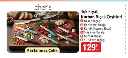 Tek Fiyat Kurban Bıçak Çeşitleri