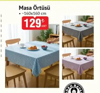 Masa Örtüsü 160X160 Cm