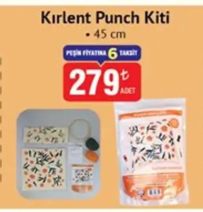Kırlent Punch Kiti 45 Cm