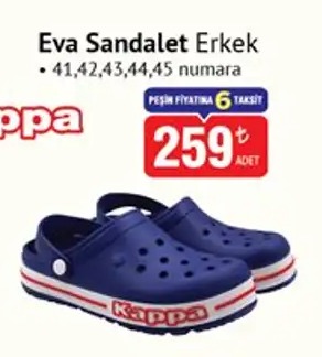 Eva Sandalet Erkek 41,42,43,44,45 Numara 259 Adet