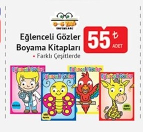 Eğlenceli Gözler Boyama Kitapları