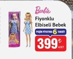 Barbie Fiyonklu Elbiseli Bebek