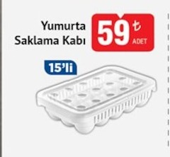 Yumurta Saklama Kabı 15'Li