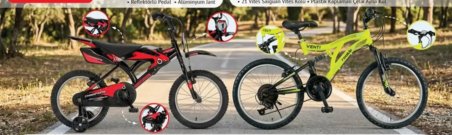 Champions Motor Görünümlü Çocuk Bisiklet 16 Jant