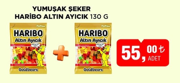 Haribo Altın Ayıcık Yumuşak Şeker 2X130G