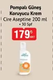 Pompalı Güneş Koruyucu Krem Cire Aseptine 200Ml