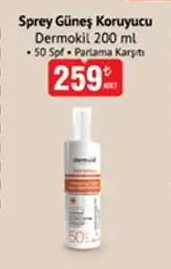Sprey Güneş Koruyucu Dermokil 200 Ml