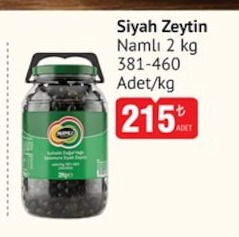 Namlı Siyah Zeytin 2Kg