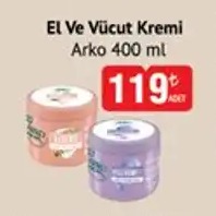El Ve Vücut Kremi Arko 400 Ml