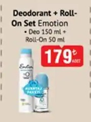 Deodorant + Roll-On Set Emotion 150 Ml + 50 Ml