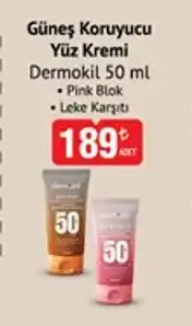 Güneş Koruyucu Yüz Kremi Dermokil 50 Ml