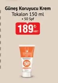 Tokalon Güneş Koruyucu Krem 50 Spf 150Ml