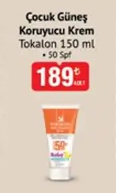 Çocuk Güneş Koruyucu Krem Tokalon 150 Ml 50 Spf
