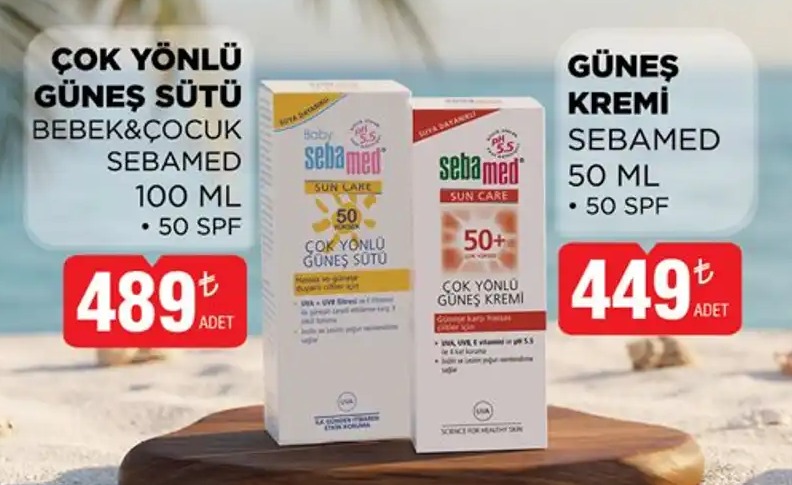 Çok Yönlü Güneş Sütü Bebek&Çocuk Sebamed 100 Ml 50 Spf