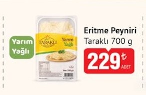 Taraklı Eritme Peyniri Yarım Yağlı 700G